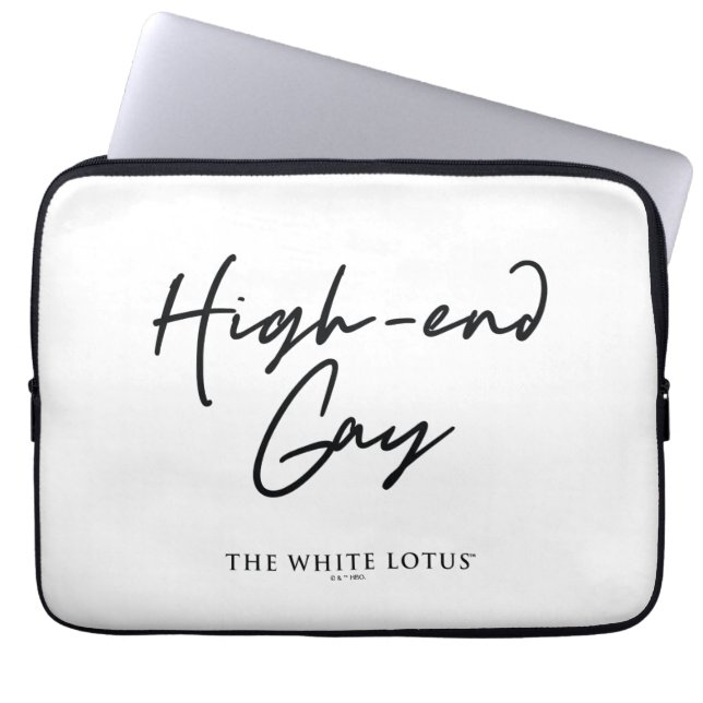 High-End Gay - Der weiße Lotus Laptopschutzhülle (Vorderseite)