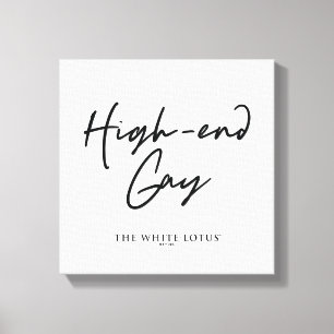 High-End Gay - Der weiße Lotus Leinwanddruck
