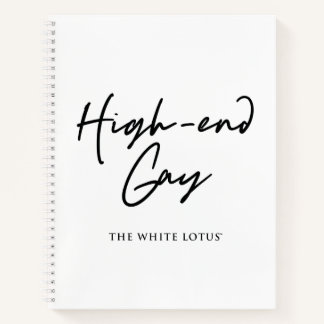 High-End Gay - Der weiße Lotus Notizbuch