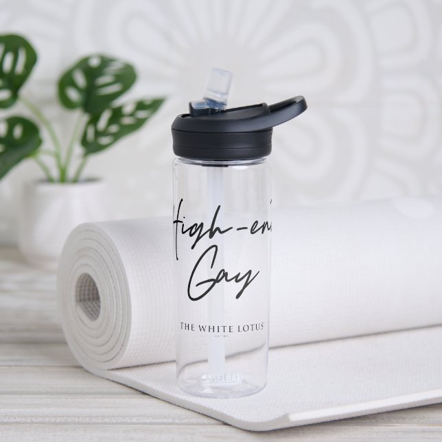 High-End Gay - Der weiße Lotus Trinkflasche (Yoga)
