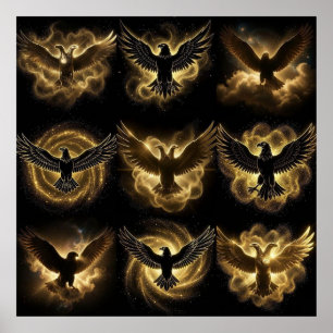 High-End-Himmelsstaub Illyrische Adler-Souveränitä Poster