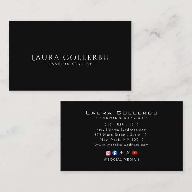 High-End Luxury Business Cards Visitenkarte (Vorne/Hinten)