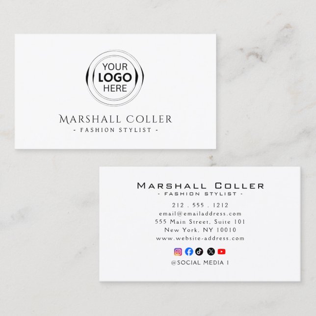 High-End Luxury Logo Business Cards Visitenkarte (Vorne/Hinten)