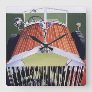 High End Quadratische Wanduhr