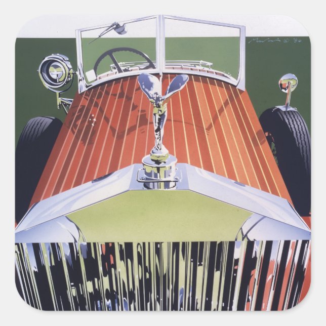 High End Quadratischer Aufkleber (Vorderseite)