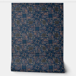 High End Textured Circuit Board Design Tapete