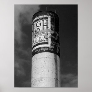 High Falls B&W Fotograf Rochester NY Poster