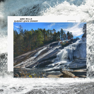 High Falls DuPont State Forest NC Fotografie Postkarte