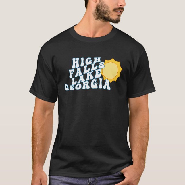 High Falls Lake Georgia GA Retro Family Vacation S T-Shirt (Vorderseite)