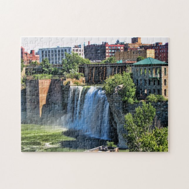 High Falls, Rochester, New York Waterfall Puzzle (Horizontal)