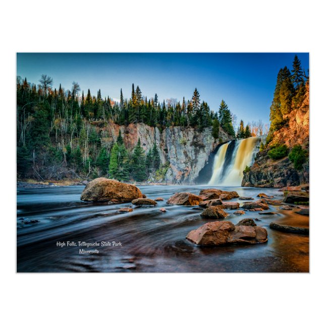 High Falls, Tettegouche Park, Minnesota Poster (Vorderseite)