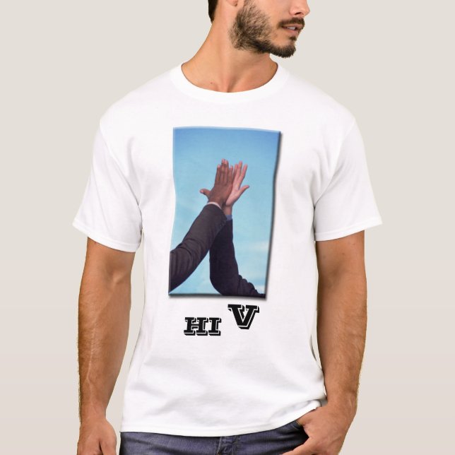 high_five2, HI, V T-Shirt (Vorderseite)