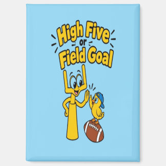 High Five oder Field Goal Cartoon-Kinderbekleidung Magnet