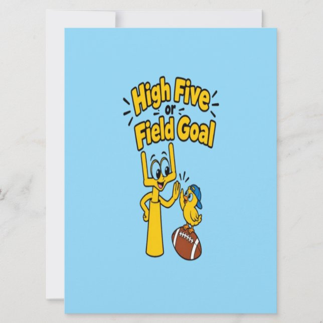 High Five oder Field Goal Cartoon-Kindermode (Vorderseite)
