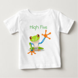 High Five Orange and Blue Funny Funny Frosch Shirt