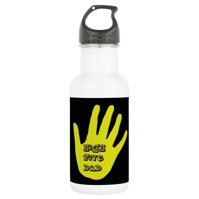 High Five Vater Hand Edelstahlflasche (Vorderseite)