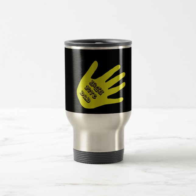 High Five Vater Hand Reisebecher (Mittel)