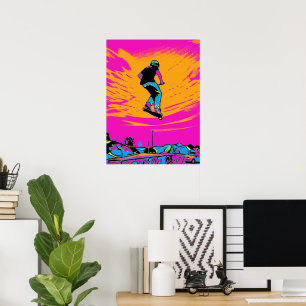 High Flier Scooter Fahrer - Stunt Scooter Poster