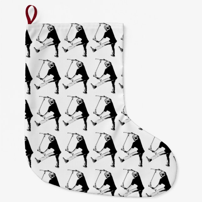 High Flying Scooter Boy - Stunt Scooter Großer Weihnachtsstrumpf (Vorderseite)