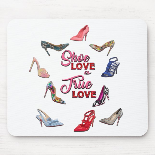 High Heel Schuhe Collage Stiletto Pumps Heelse Mousepad (Vorne)