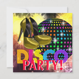 High Heel Schuhe Disco Party Einladungen