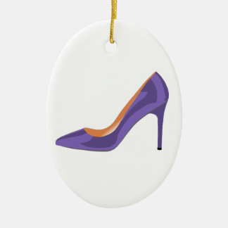 High Heel Shoe in Ultra Violet Keramik Ornament