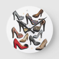 High Heel Shoel Collage Sparkle Fashion Pumps