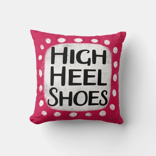 High Heel Shoes Throw Kissen (Vorderseite)