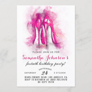 High Heels Fabulous Glam Birthday Einladung