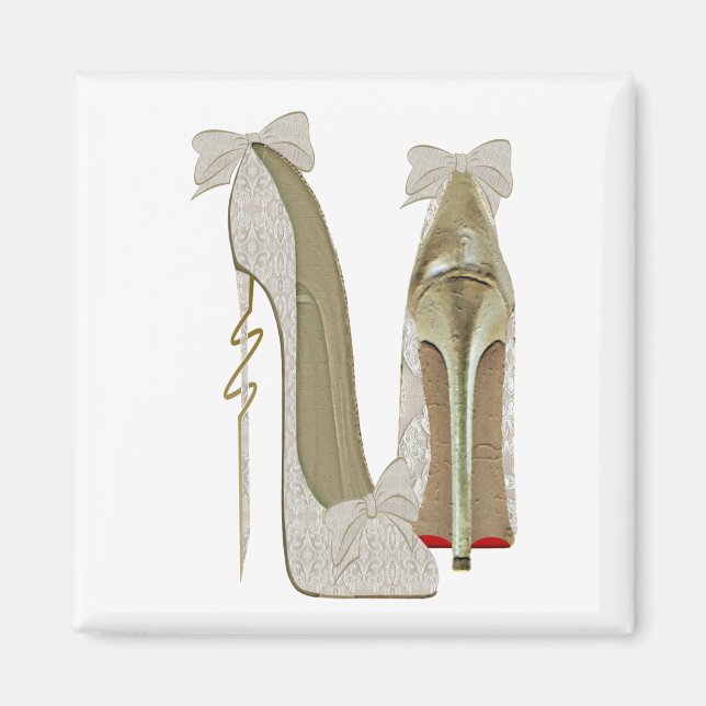 High Heels Lace and Bows Stiletto Shows Magnet für (Vorne)