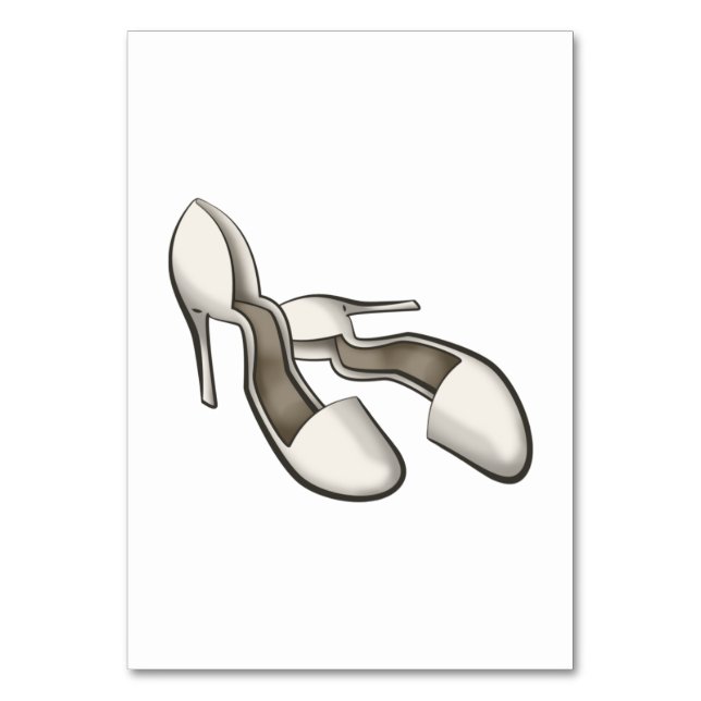 High Heels Tischnummer (Vorderseite)