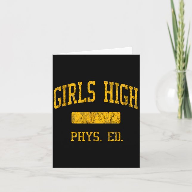 High High School Hs Philadelphia Karte (Vorderseite)