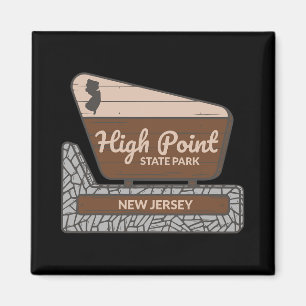 High Int State Park New Jersey Willkommensschild S Magnet