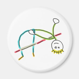 High Jump Stickman Magnet