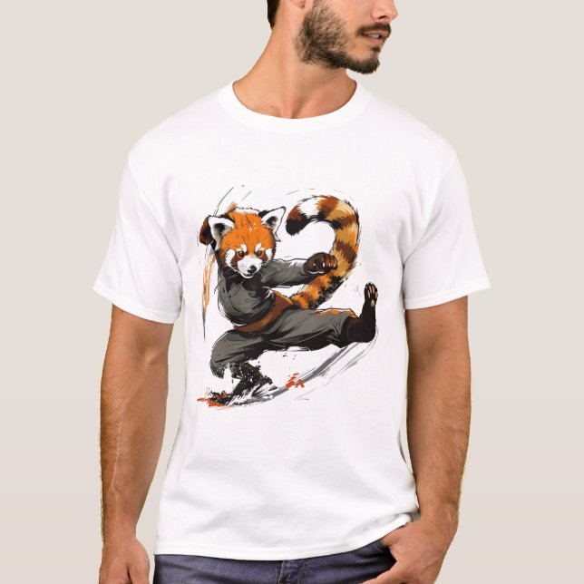 High Kick Red Panda T-Shirt (Vorderseite)