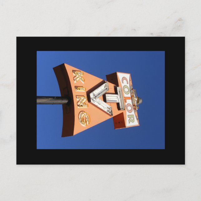 High Neon Style Sign Postkarte (Vorderseite)
