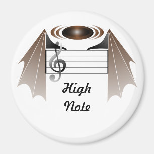 High Note Bat Favorite Song Magnet