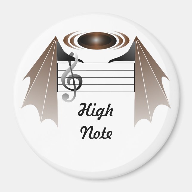 High Note Bat Favorite Song Magnet (Vorne)