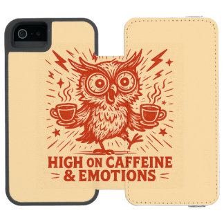High on Caffeine & Emotions Incipio Watson™ iPhone 5 Geldbörsen Hülle