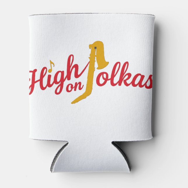 High on Polkas Logo Can Cooler Dosenkühler (Vorderseite)