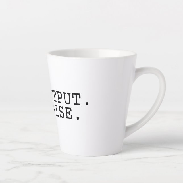 High Output Low Noise Tall Latte Mug Milchtasse (Rechts)