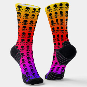 High Performance Socken aus schwarzem Schädel