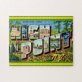High Point NC 11x14 Postkarte Puzzle