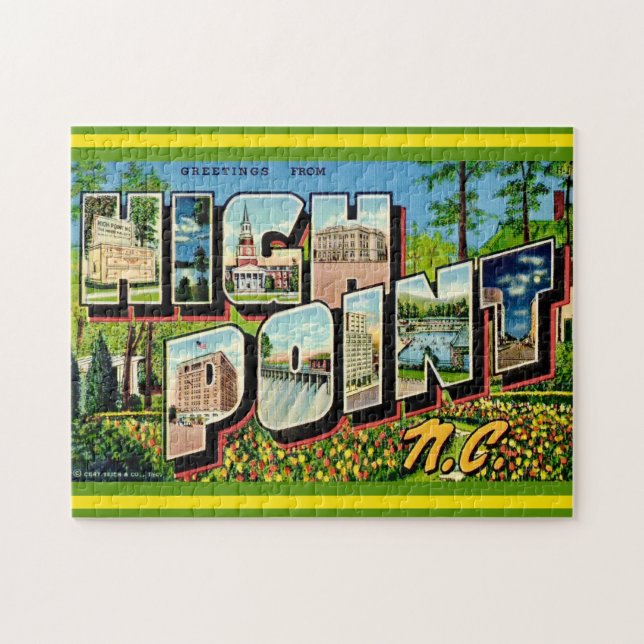 High Point NC 11x14 Postkarte Puzzle (Horizontal)