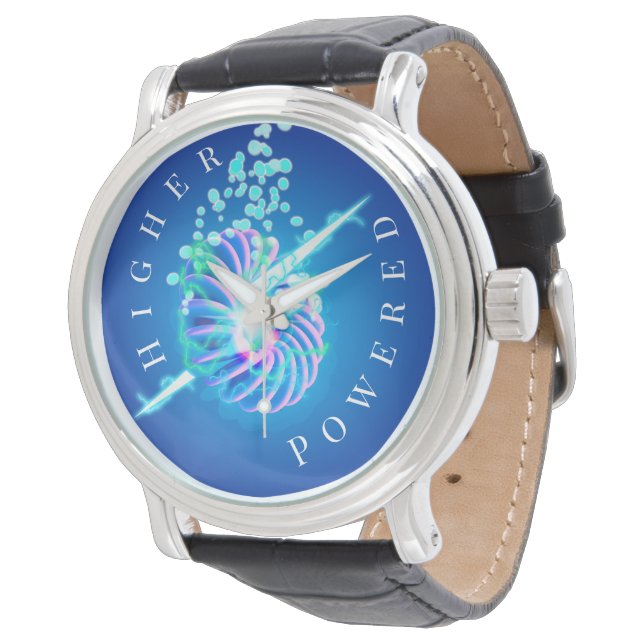 High Power Blue Inspiration Premium Armbanduhr (Schrägansicht)