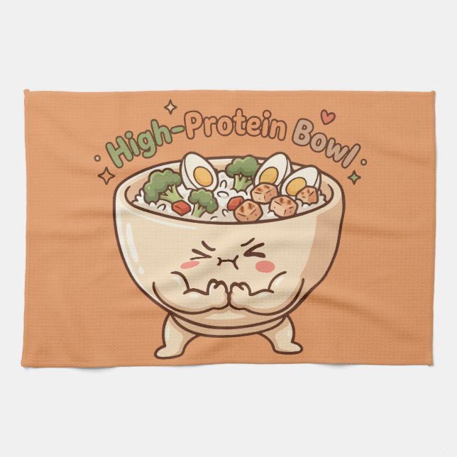 High-Protein-Schüssel Geschirrtuch (Horizontal)