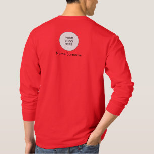 High Red Add Upload Logo hier Mens Modern T-Shirt