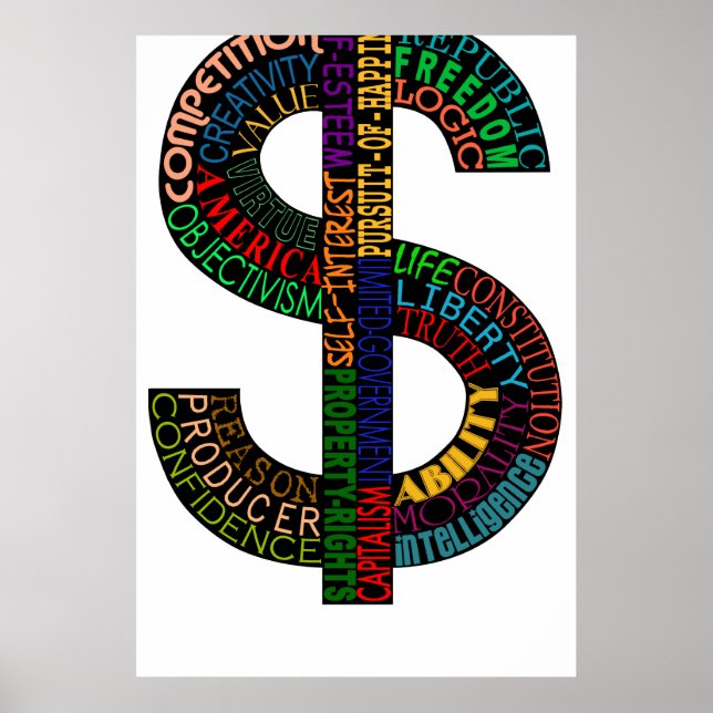 High Res Dollar Sign Poster (Vorne)