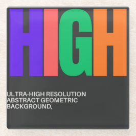 High-Resolution Abstract Art Glasuntersetzer