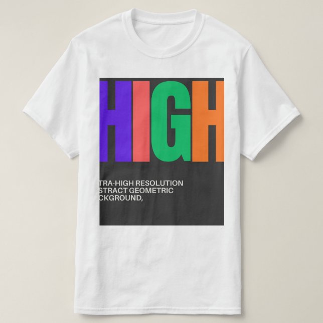 High-Resolution Abstract Art T-Shirt (Design vorne)